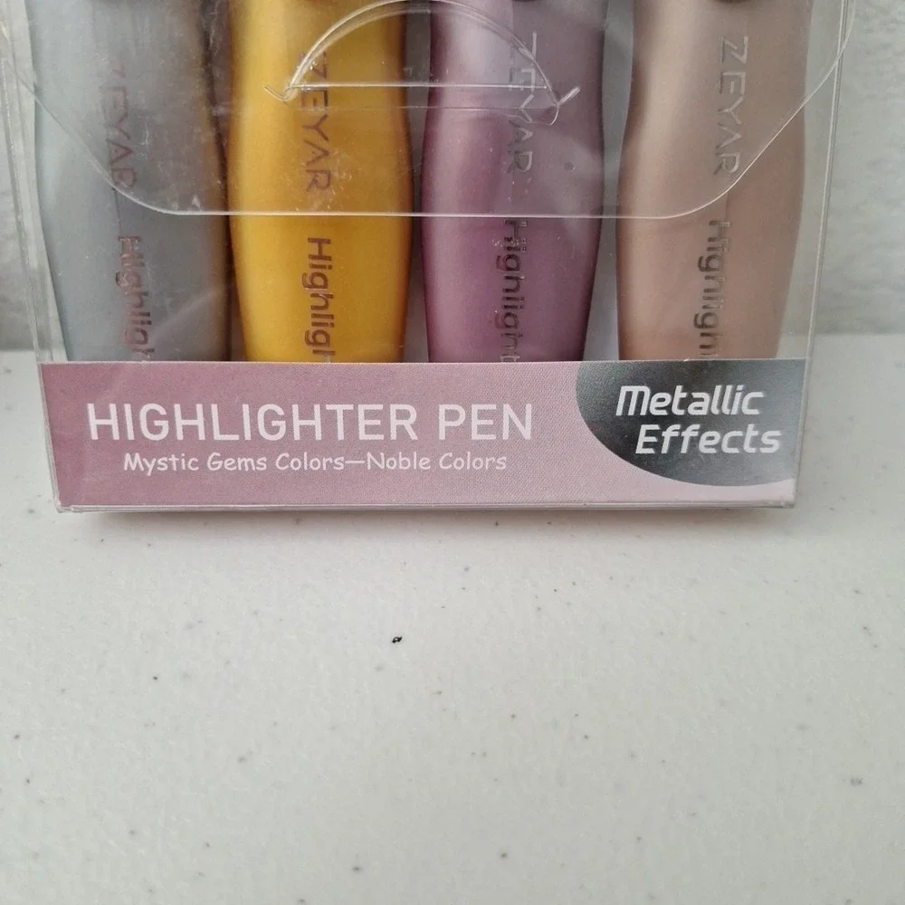 NEW DISCONTINUED Zeyar Highlighter Pens METALLIC Effects Mystic Gems RETIRED